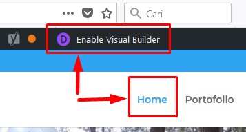 Enable Visul Builder atau Aktifkan Pembangun Visual