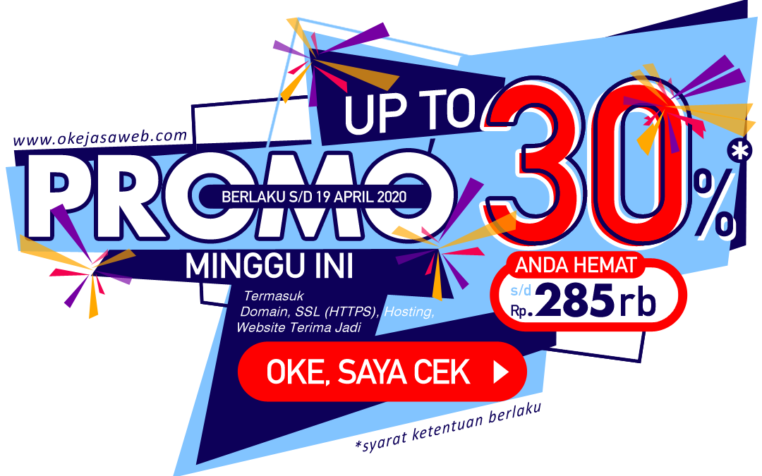 Kembali Hadir Promo Terbatas, Up to 30%